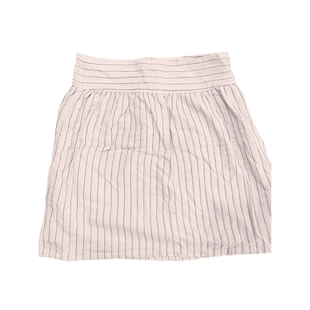 Susina Pink & Brown Striped Skirt Small